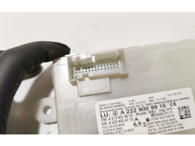 Řídící jednotka A2229009915 Mercedes-Benz C W205 2019