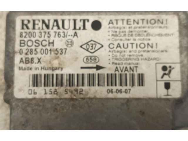 Блок подушек безопасности 8200375763 Renault Clio II
