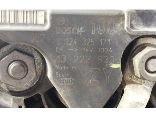 Генератор 0124325171 Opel Meriva A