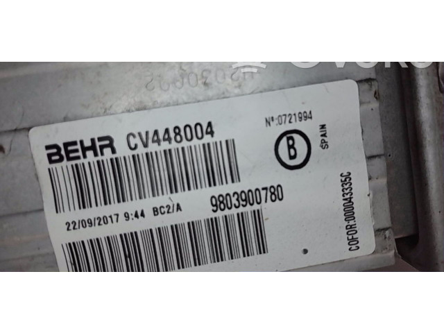 Интеркулер  9803900780   Peugeot 2008 I 