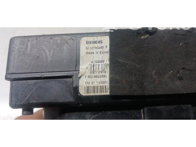 Pojistková skříňka 7M3962258L, 7M3962258L. Seat Alhambra (Mk1) 2001