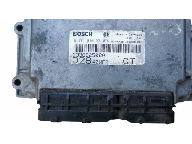 Блок управления двигателя 1336825080, 0281010931   Citroen Jumper
