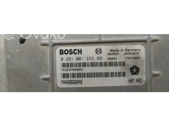 Řídící jednotka 0281001333, P04686660AB Chrysler Grand Voyager II 1997