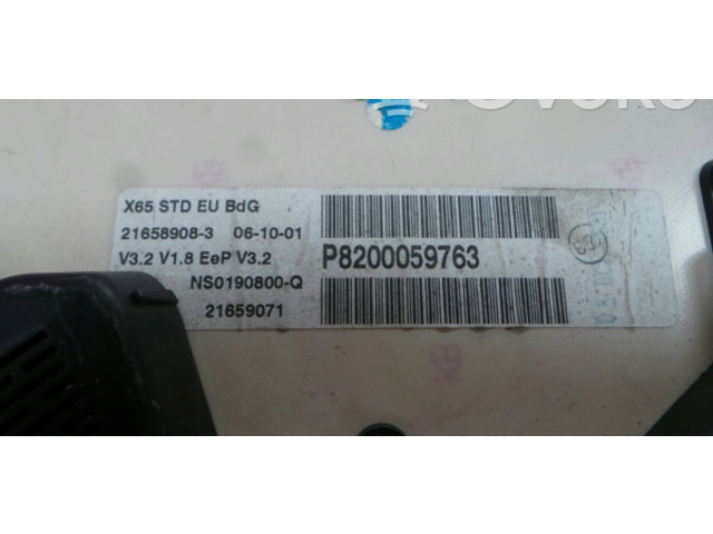 Спидометр (приборный щиток) P820059763, 07   Renault Clio II   