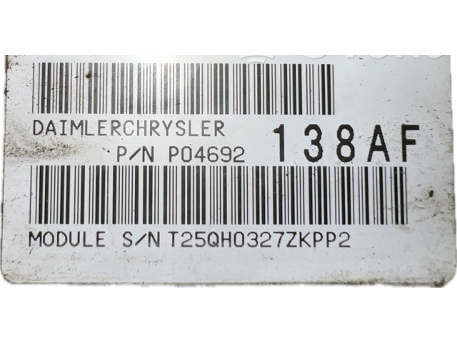 Блок комфорта P04692138AF, 04692138AF   Jeep Grand Cherokee (WK)   