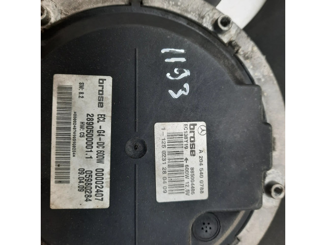 Вентилятор радиатора     A2045400788    Mercedes-Benz E C207 W207 3.0