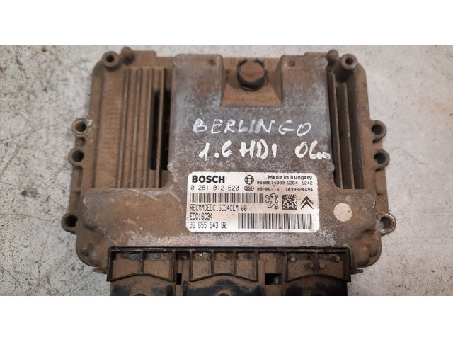 Блок управления двигателя 0281012620, 9665594380 Citroen Berlingo