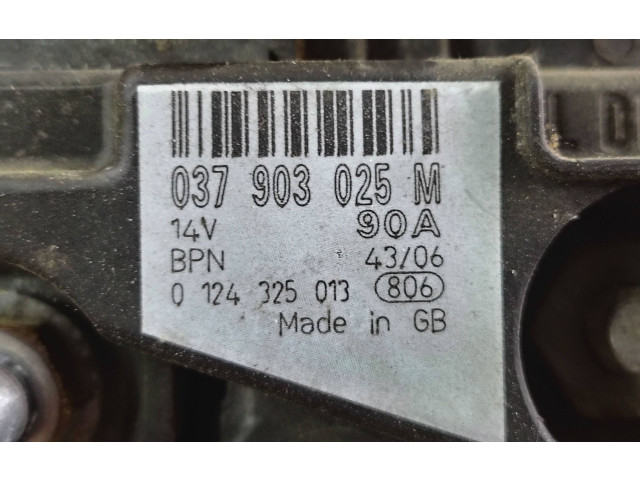 Генератор 037903025m Skoda Fabia Mk1 (6Y)