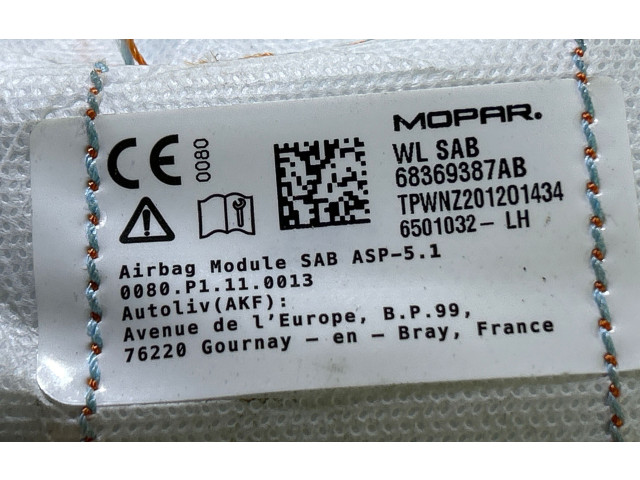 Подушка безопасности в сиденье 68369387AB, 6501032 Jeep Grand Cherokee WL