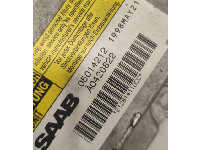 Блок подушек безопасности A0420822, 1998MAY21 Saab 9-5