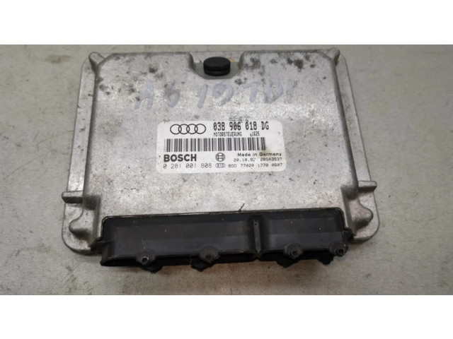 Блок управления двигателя 038906018DG, 0281001808   Audi A6 S6 C5 4B