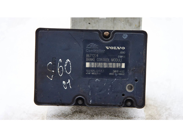 Блок АБС 8671224, 08671223   Volvo  V70  2000 - 2004 года