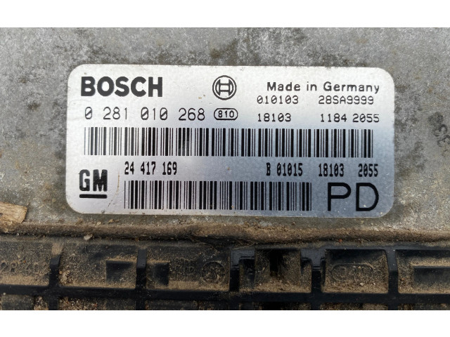 Řídící jednotka 24417169, 28SA9999 Opel Zafira A 2000