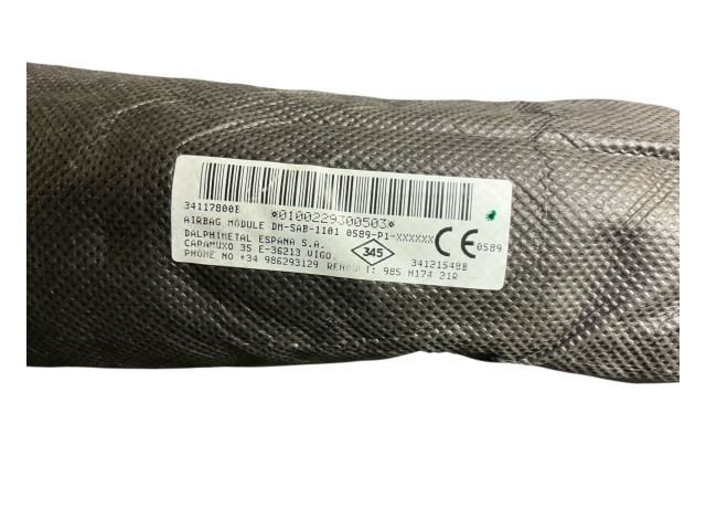 Подушка безопасности в сиденье 34121548B Dacia Sandero