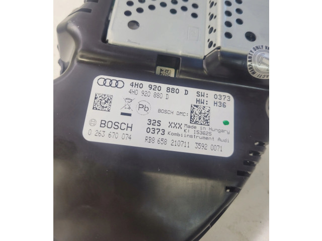 Přístrojová deska  Audi A8 S8 D4 4H 2011 4H0920880D  