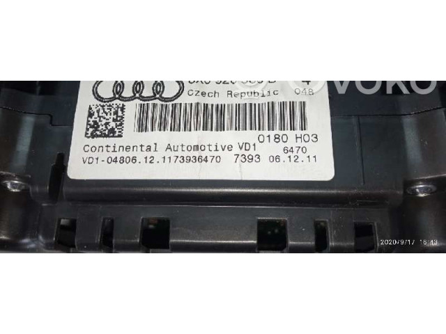 Панель приборов 8X0920930D, A2C53321556   Audi A1       