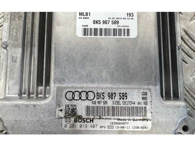 Блок управления двигателя 8K5907589   Audi Q5 SQ5