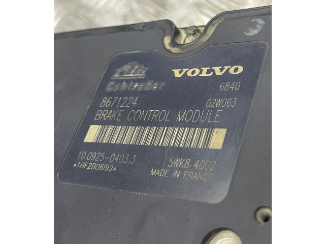 Блок АБС 8671224, 10092504033   Volvo  V70  2000 - 2004 года