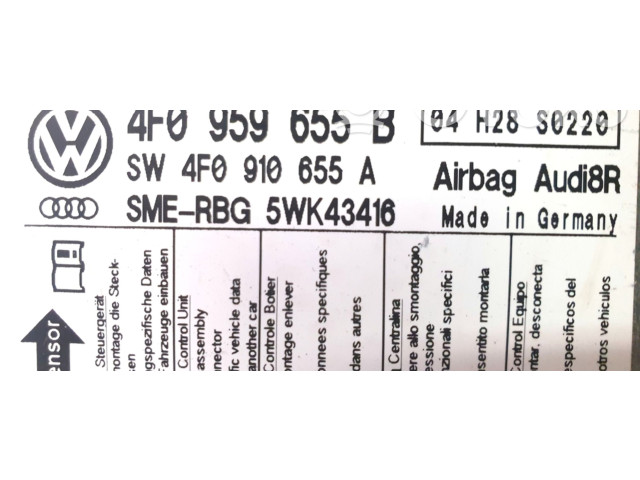 Блок подушек безопасности 4F0959655B   Audi A6 S6 C6 4F