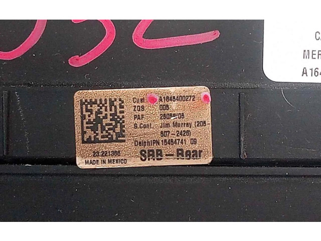 Блок предохранителей A1648400272 Mercedes-Benz ML W164