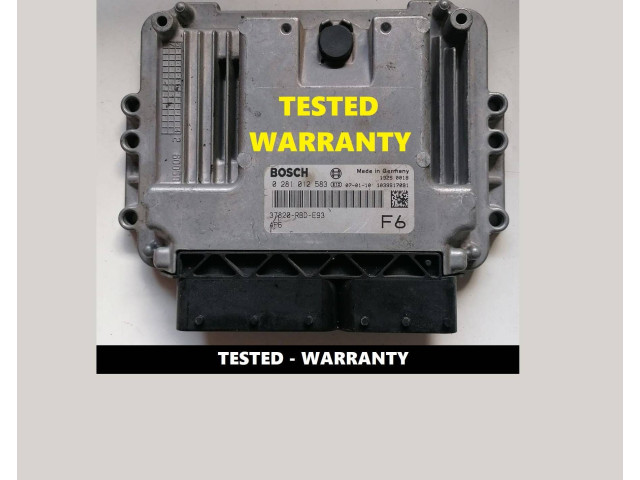 Блок управления двигателя 0281012583, 37820RBDE93   Honda Accord