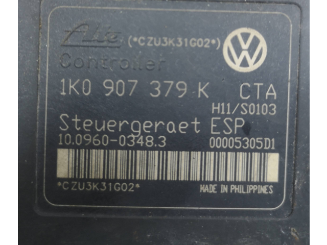 Блок АБС 1K0907379K, 00005305D1   Audi  A3 S3 8P  2003 - 2012 года
