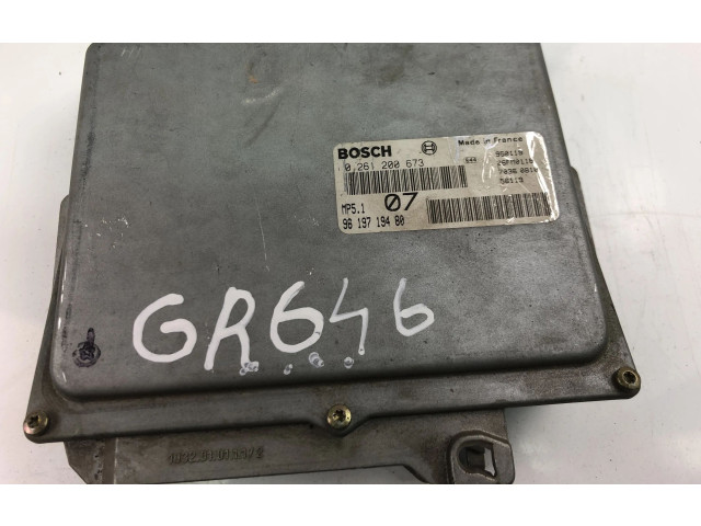 Řídící jednotka 9619719480, 0261200673 Peugeot 405 1991