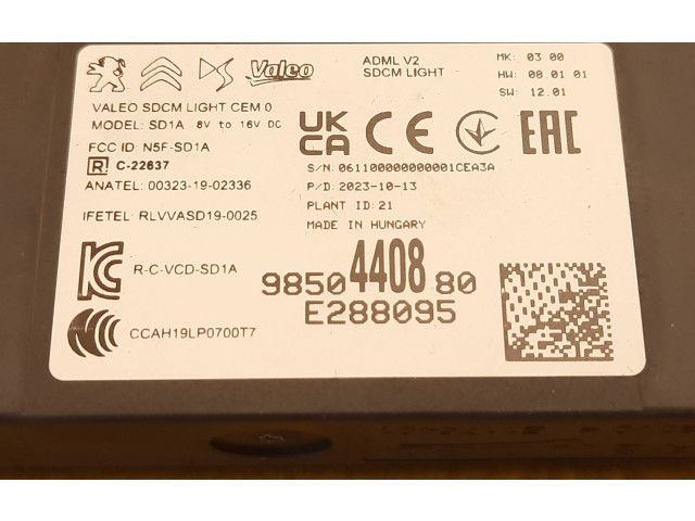 Блок управления 9850440880, 9850440880   Peugeot 5008 II