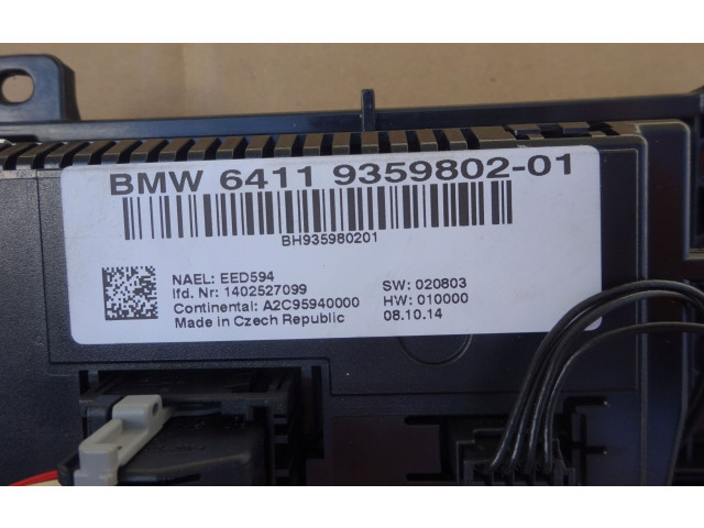 Блок управления климат-контролем 9359802 BMW X3 F25