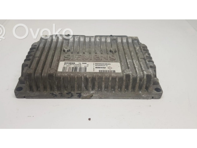 Блок управления двигателя S118037002C, 8200204643   Renault Clio III