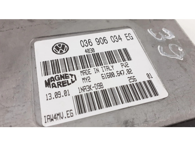 Блок управления двигателя 036906034EG, 6160064702 Skoda Fabia Mk1 (6Y)