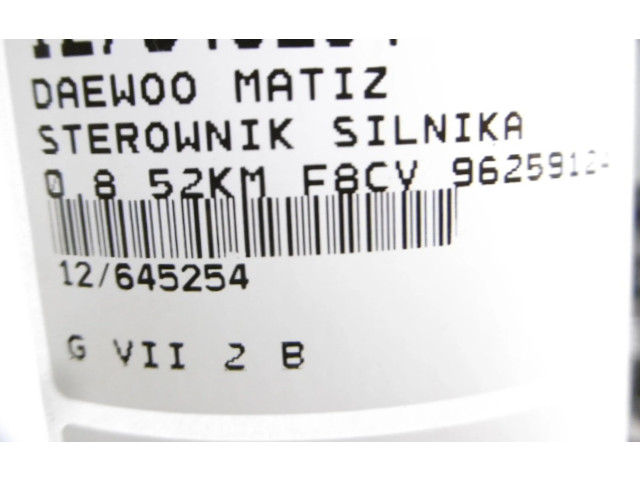 Блок управления двигателем Блок управления 96259124, 96259124   Chevrolet Matiz