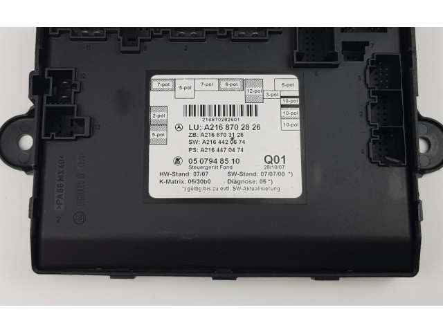 Блок комфорта    Mercedes-Benz CL C216   