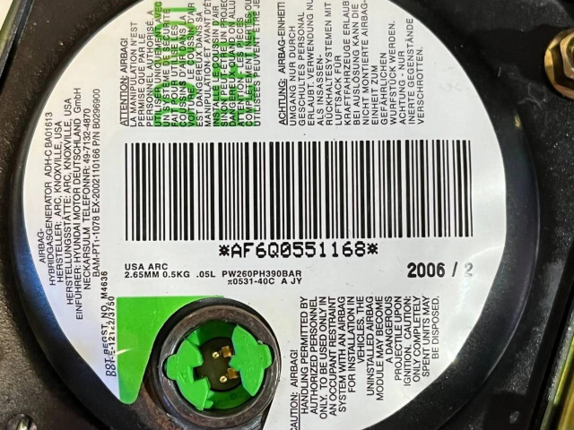 Подушка безопасности водителя 569001C600, 1C56900120 Hyundai Getz