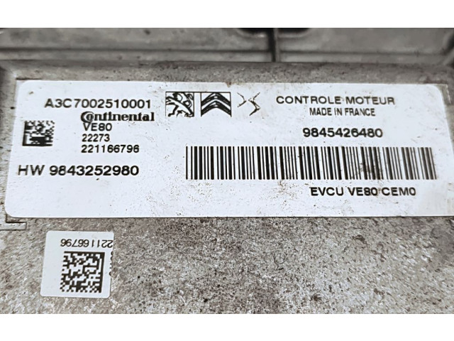 Řídící jednotka 9845426480 Peugeot 2008 II 2022