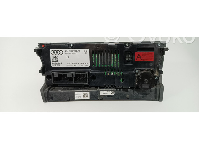 Блок управления климат-контролем 8K1820043AT, 8K1820043ATXZF Audi Q5 SQ5