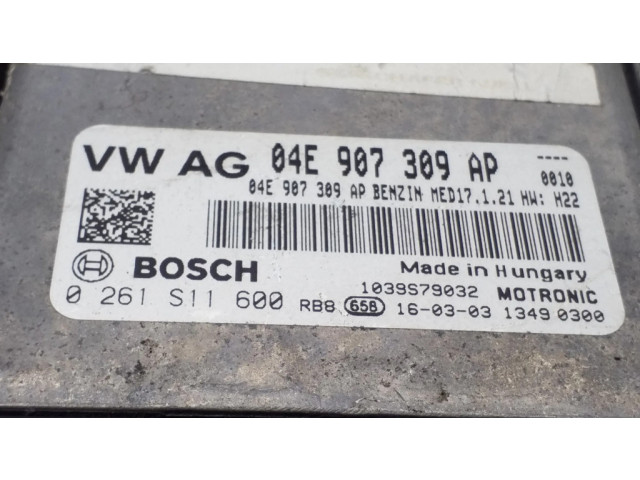 Блок управления двигателем Блок управления 04E907309AP, 0261S11600   Volkswagen Jetta VI