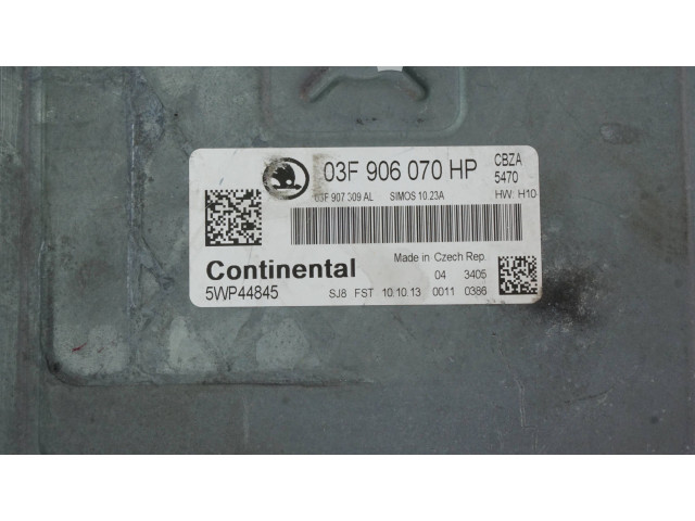 Блок управления двигателя 03F906070HP Skoda Fabia Mk2 (5J)