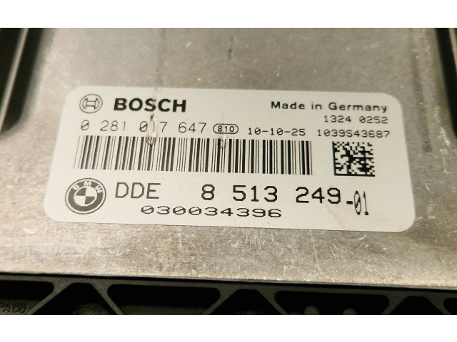 Блок управления двигателя 8513249, 030034396 BMW X3 F25