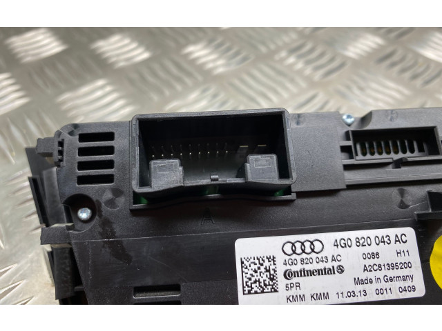 Блок управления климат-контролем 4G0820043AC Audi A6 S6 C7 4G