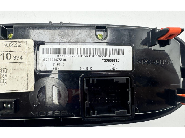 Блок управления климат-контролем 07356867210334, 07356867210334   Fiat 500X
