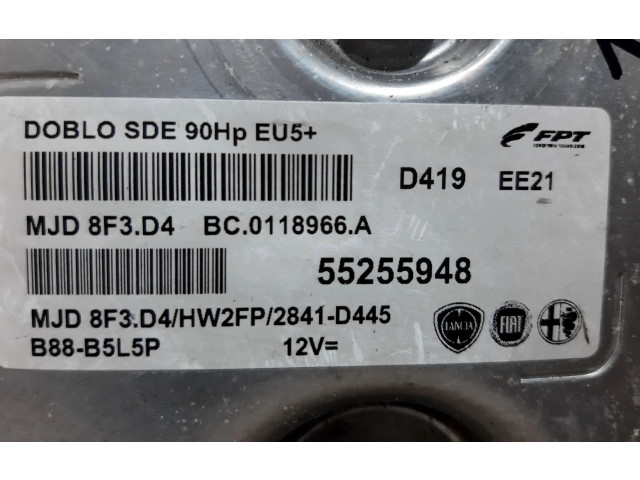 Блок управления двигателя 55255948, 135832   Fiat Doblo