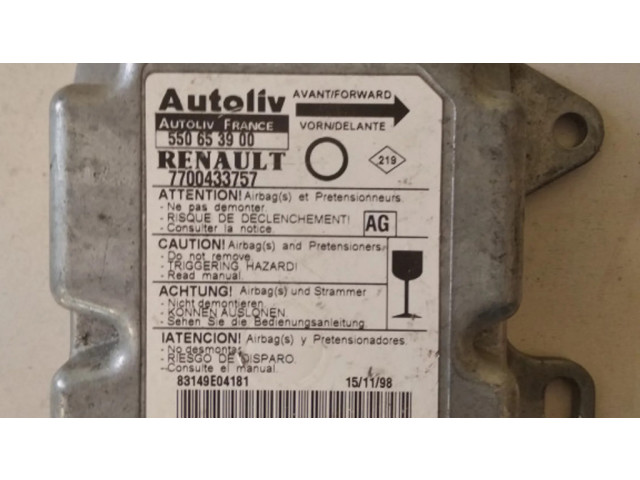 Блок подушек безопасности 550653900 Renault Twingo I