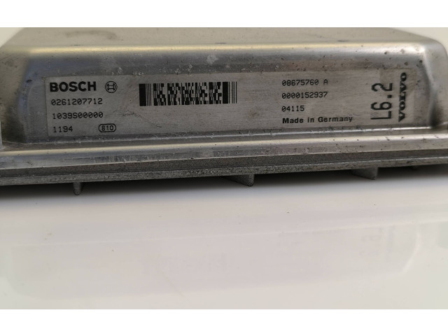 Блок управления двигателя 0261207712, 1039S00000   Volvo XC90