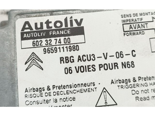 Блок подушек безопасности 9659111980 Citroen Xsara