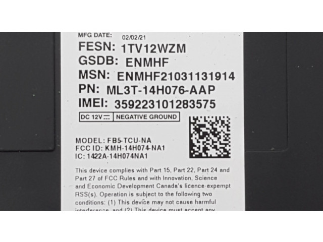 Блок управления ML3T14H076, ML3T14H076AAP   Ford F150