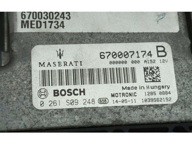 Блок управления двигателя 670007174B, 670030243 Maserati Ghibli