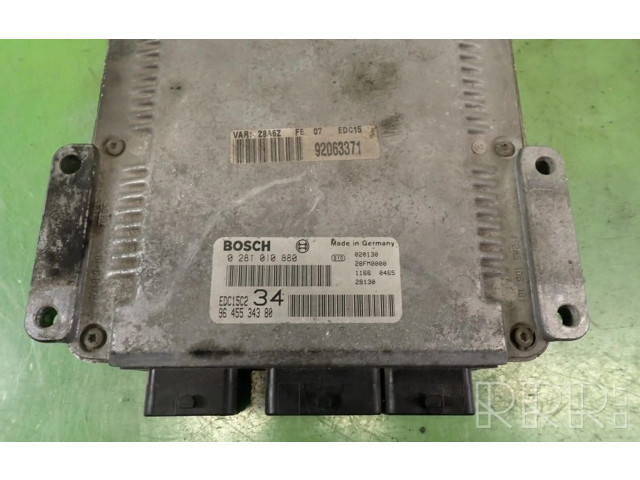 Řídící jednotka 9645534380 0281010880 Peugeot 607 2002