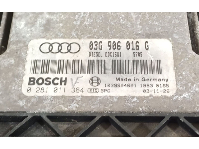 Блок управления двигателя 03G906016G, 0281011364 Audi A3 S3 8P