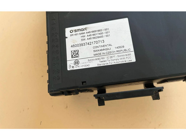 Pojistková skříňka A4519001902, A4519028400 Smart ForTwo II 2008